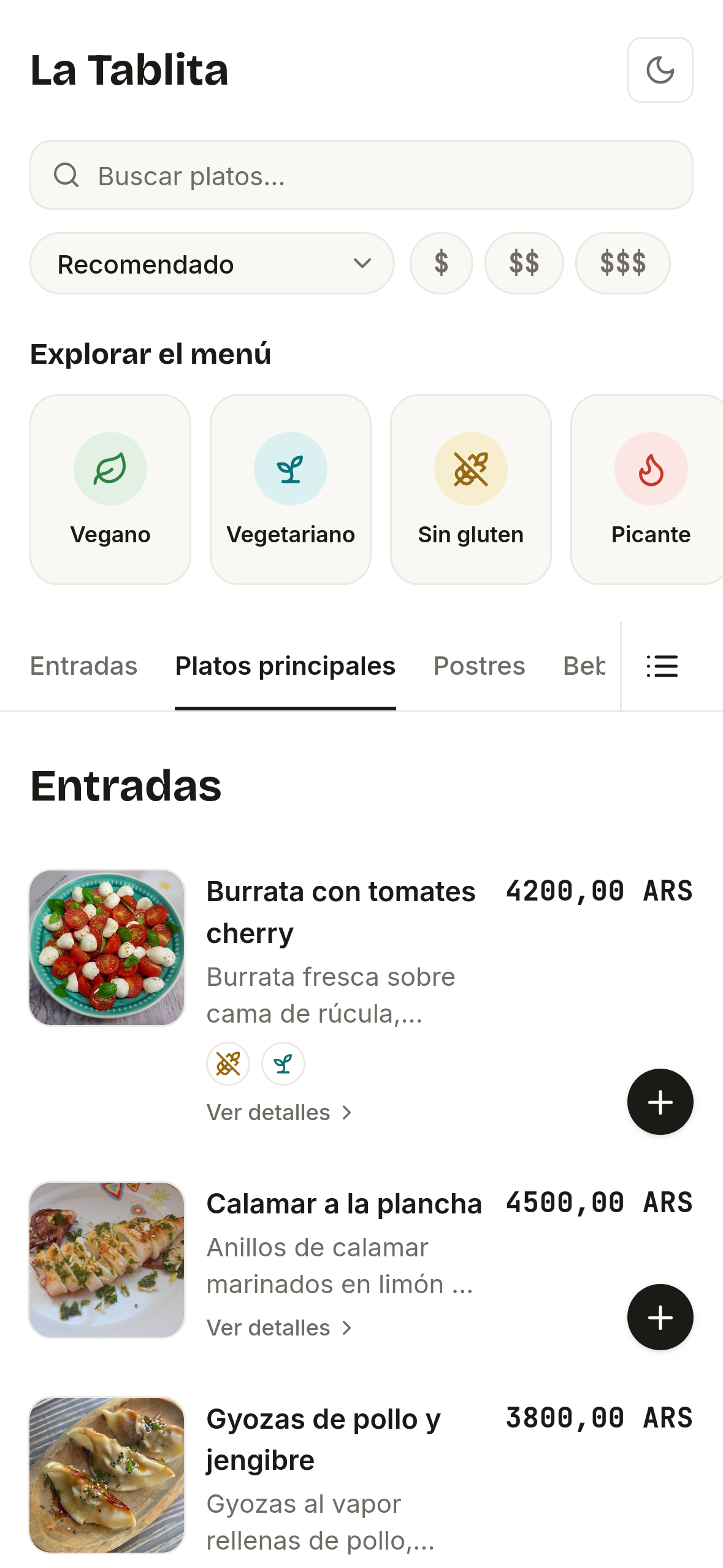 Carta digital Crave